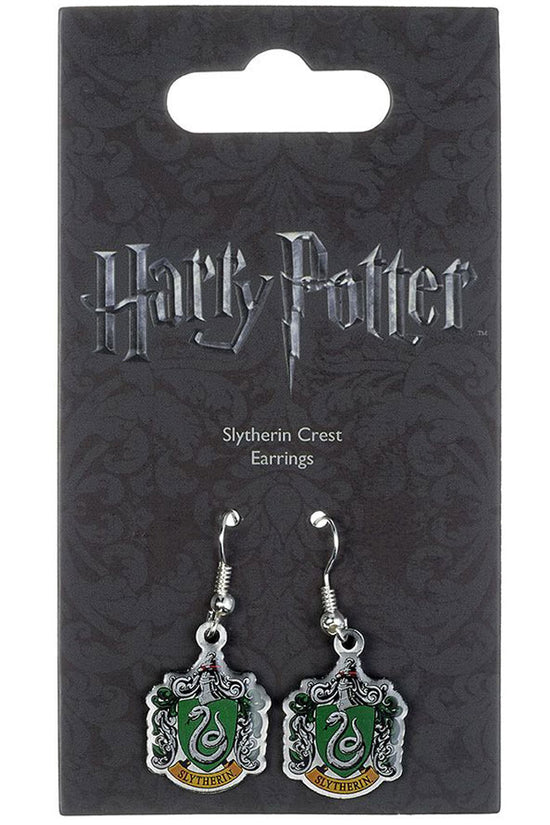 153382 Harry Potter Silver Plated Earrings Slytherin 1