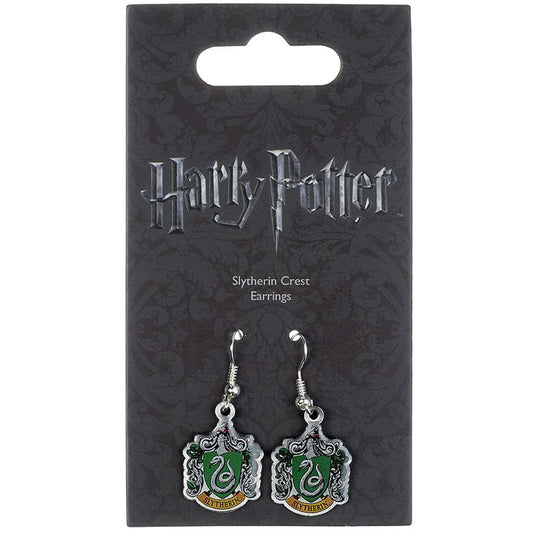 153382 Harry Potter Silver Plated Earrings Slytherin 1