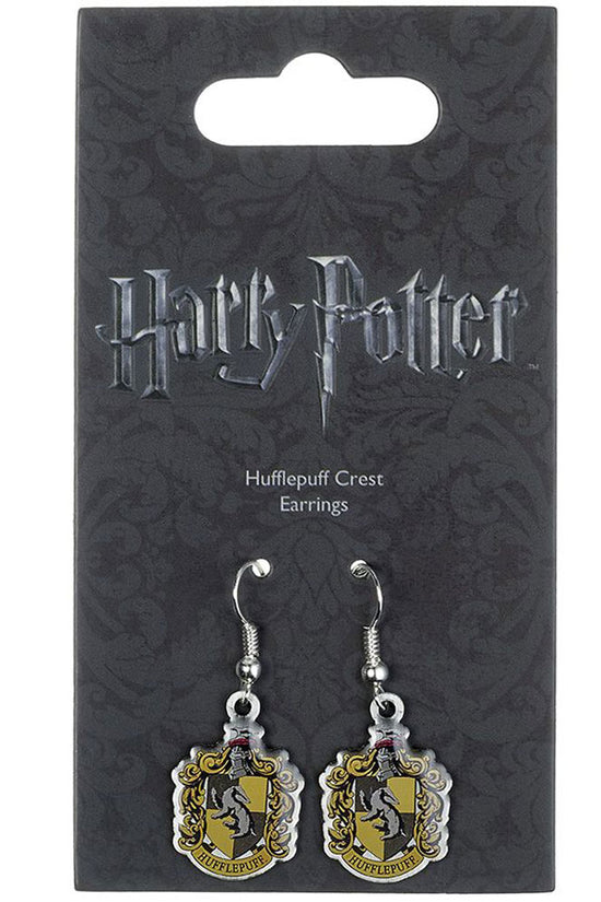 153383 Harry Potter Silver Plated Earrings Hufflepuff 1