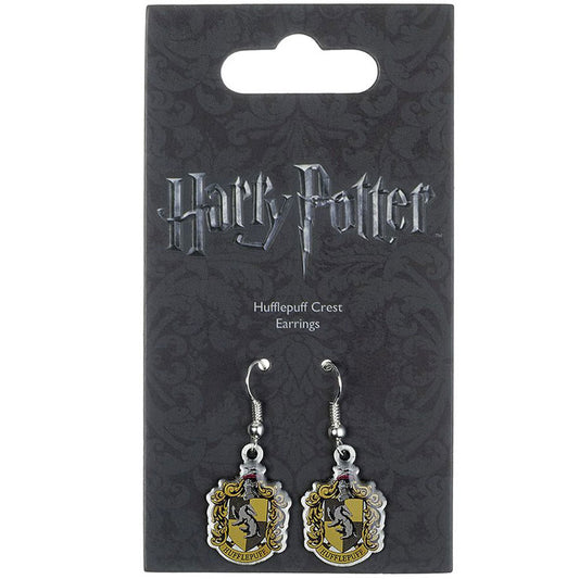 153383 Harry Potter Silver Plated Earrings Hufflepuff 1