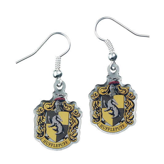 153383 Harry Potter Silver Plated Earrings Hufflepuff