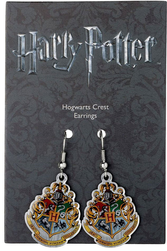 153385 Harry Potter Silver Plated Earrings Hogwarts 1