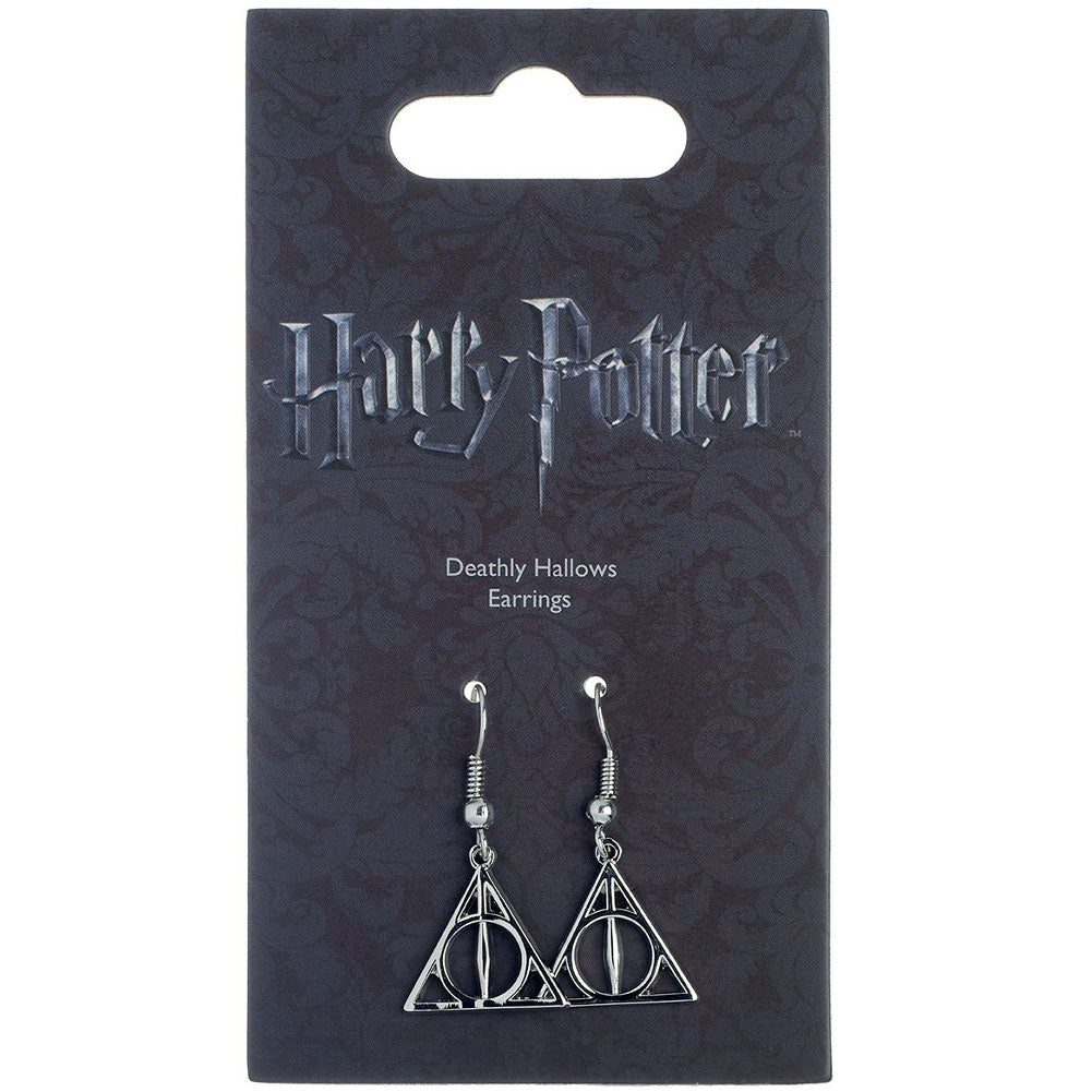 153386 Harry Potter Silver Plated Earrings Deathly Hallows 1