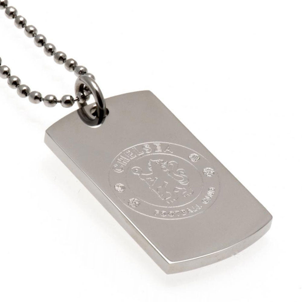 15733 Chelsea FC Engraved Dog Tag Chain