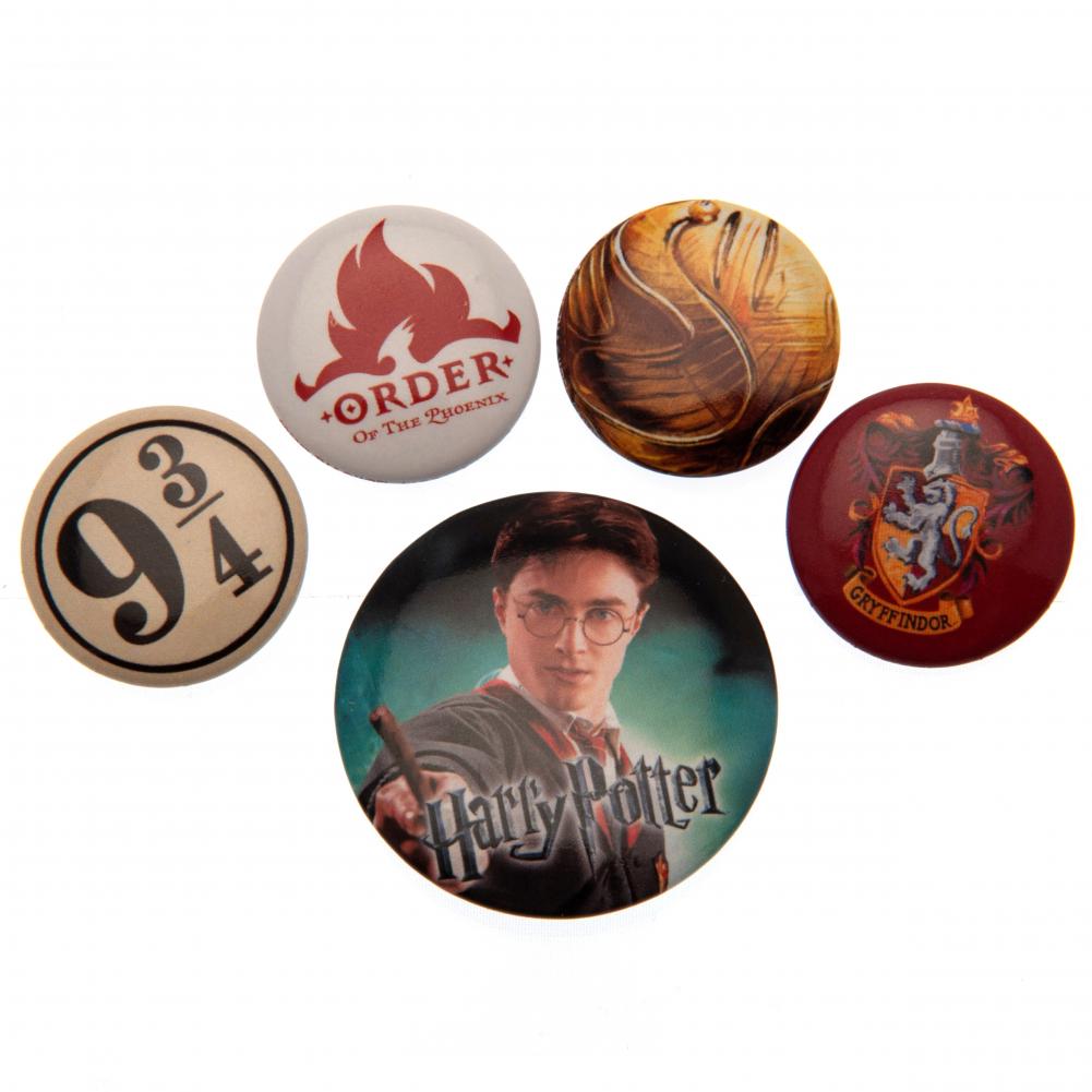 160207 Harry Potter Button Badge Set Golden Snitch