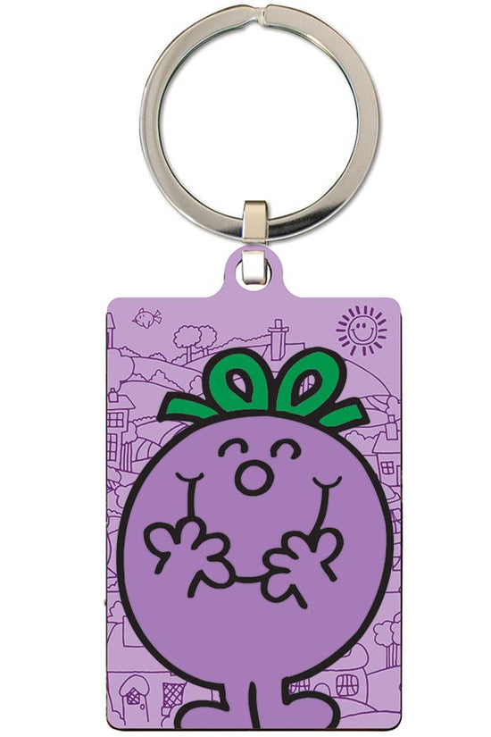 160409 Little Miss Naughty Metal Keyring 1