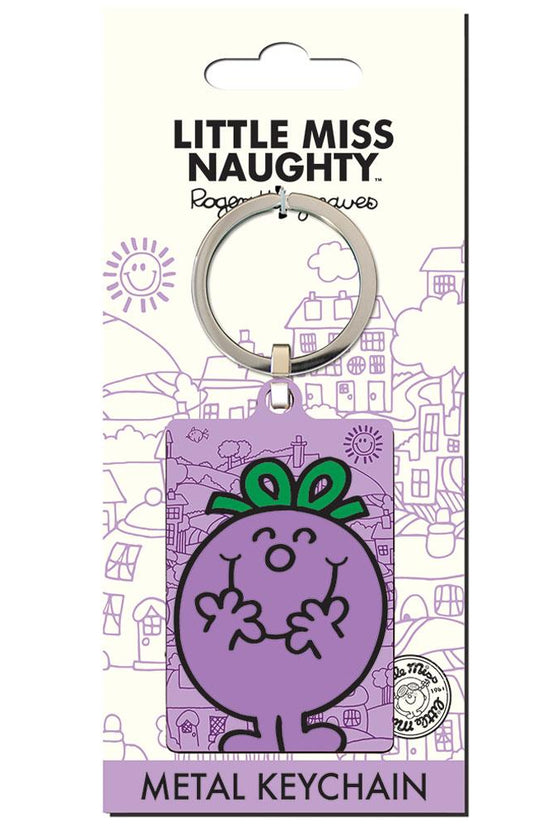 160409 Little Miss Naughty Metal Keyring 2