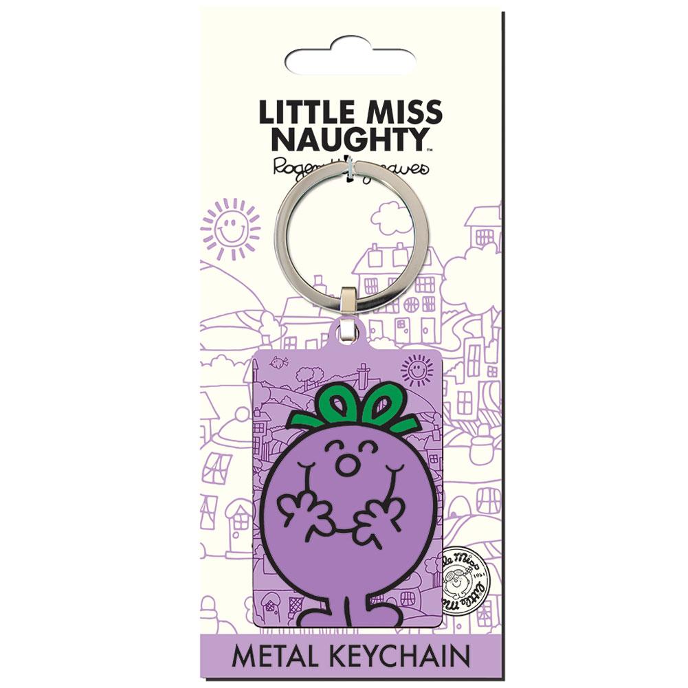 160409 Little Miss Naughty Metal Keyring 2