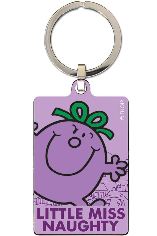 160409 Little Miss Naughty Metal Keyring