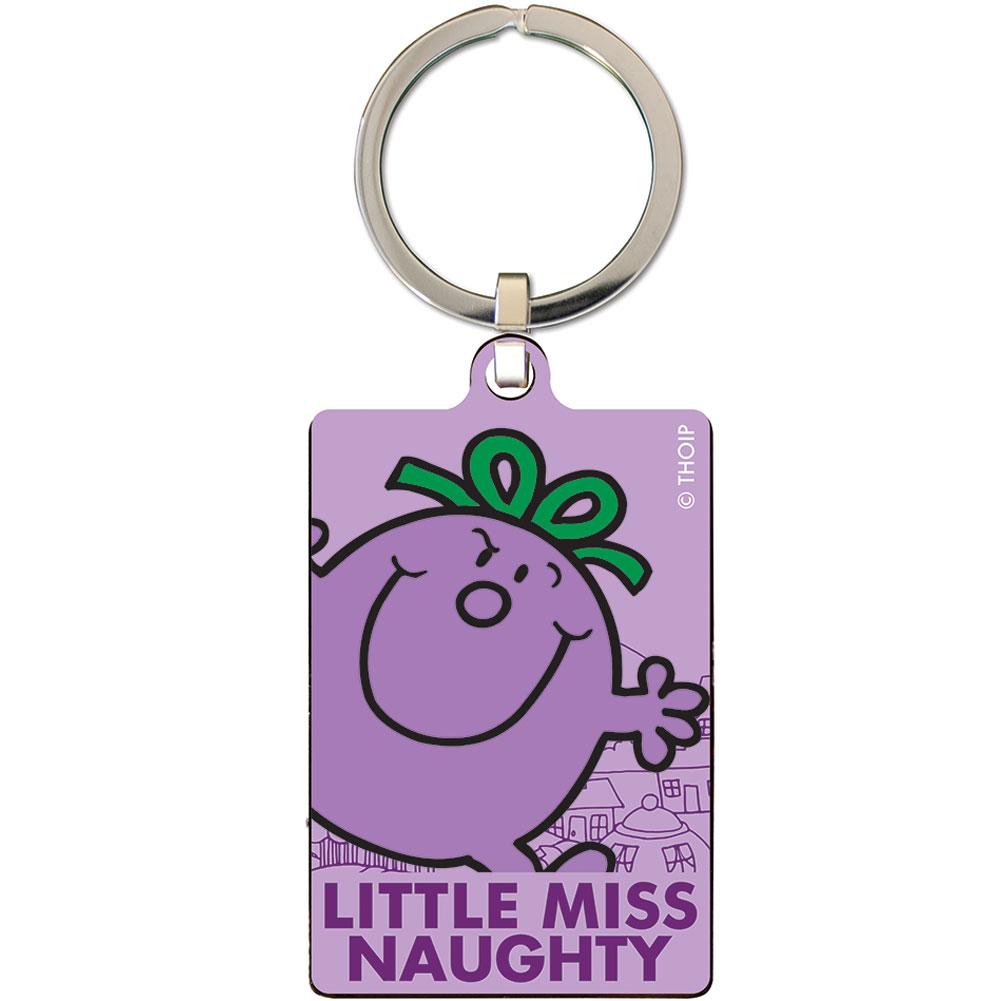 160409 Little Miss Naughty Metal Keyring