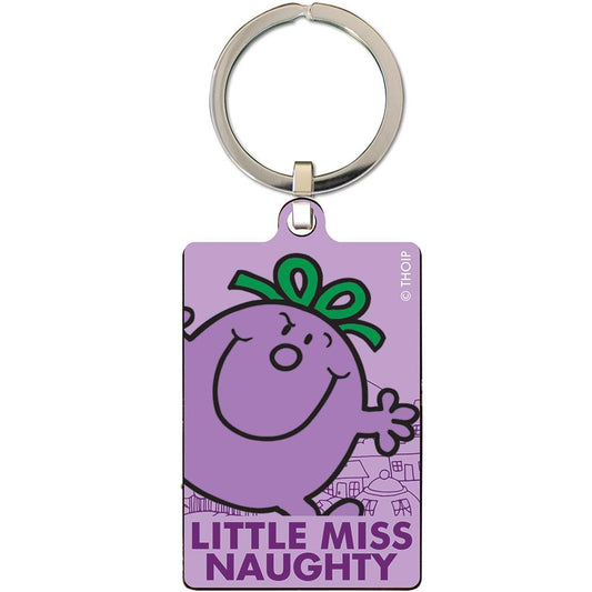 160409 Little Miss Naughty Metal Keyring