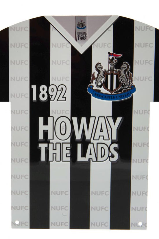 Newcastle United FC Metal Shirt Sign