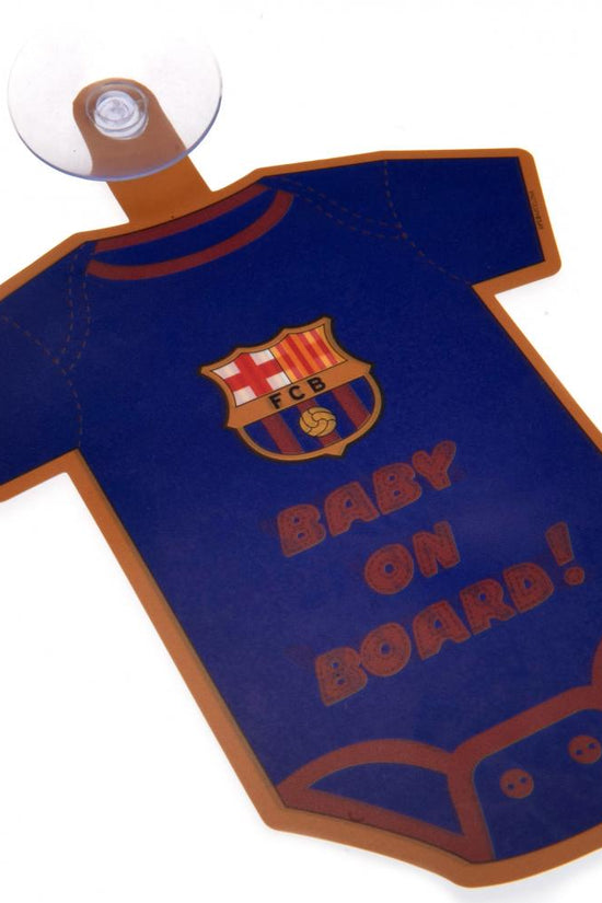 FC Barcelona Baby On Board Sign