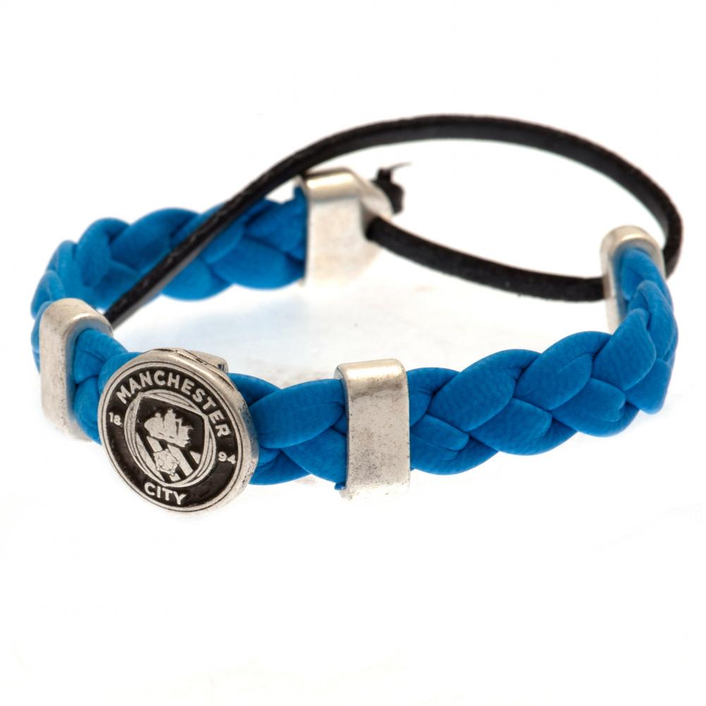 162521 Manchester City FC PU Slider Bracelet 2