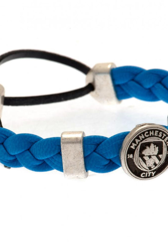 162521 Manchester City FC PU Slider Bracelet