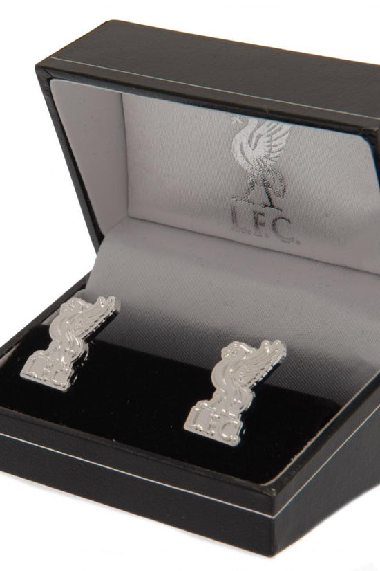 Liverpool FC Silver Plated Formed Liverbird Cufflinks