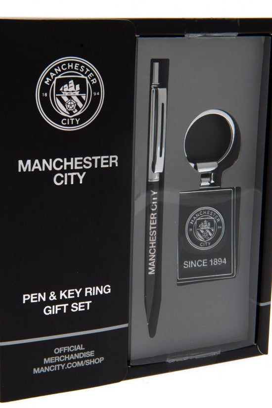 Manchester City FC Pen & Keyring Set