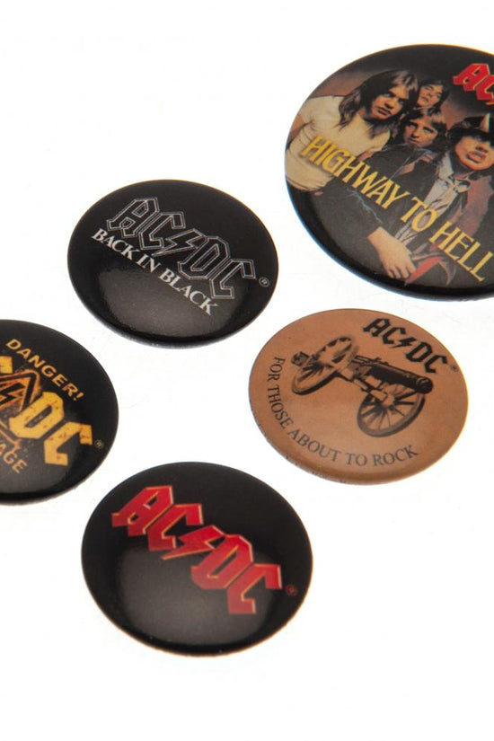 163700 ACDC Button Badge Set 1