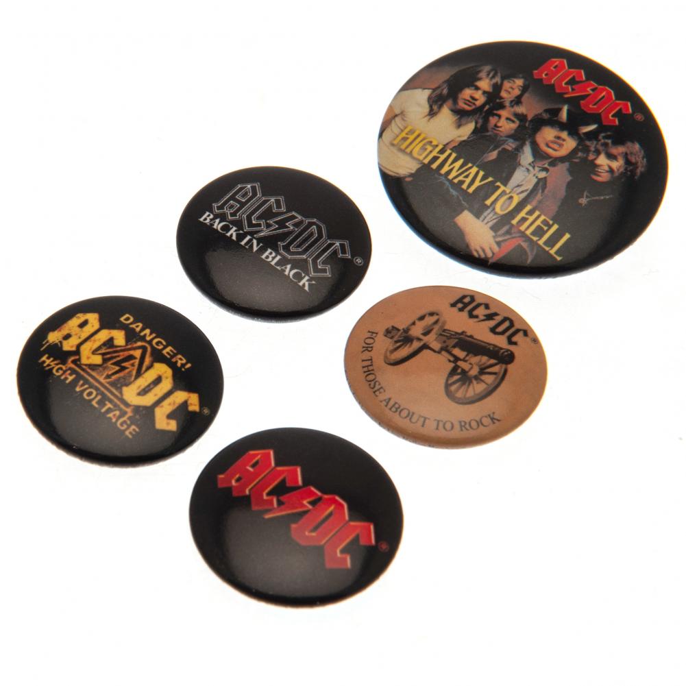 163700 ACDC Button Badge Set 1