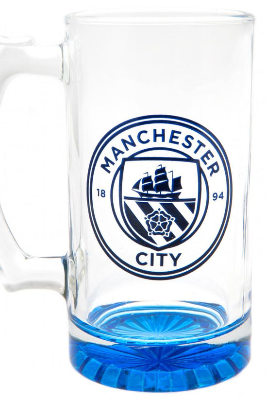 164892 Manchester City FC Stein Glass Tankard CC
