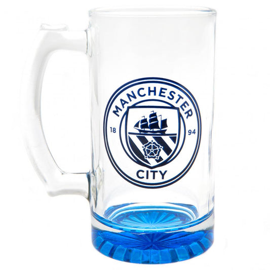 164892 Manchester City FC Stein Glass Tankard CC