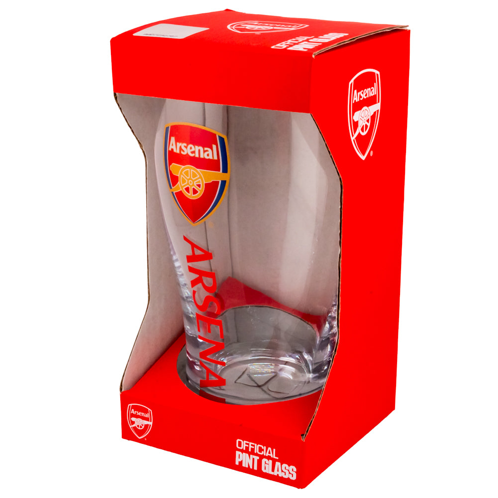 164894 Arsenal FC Tulip Pint Glass 2