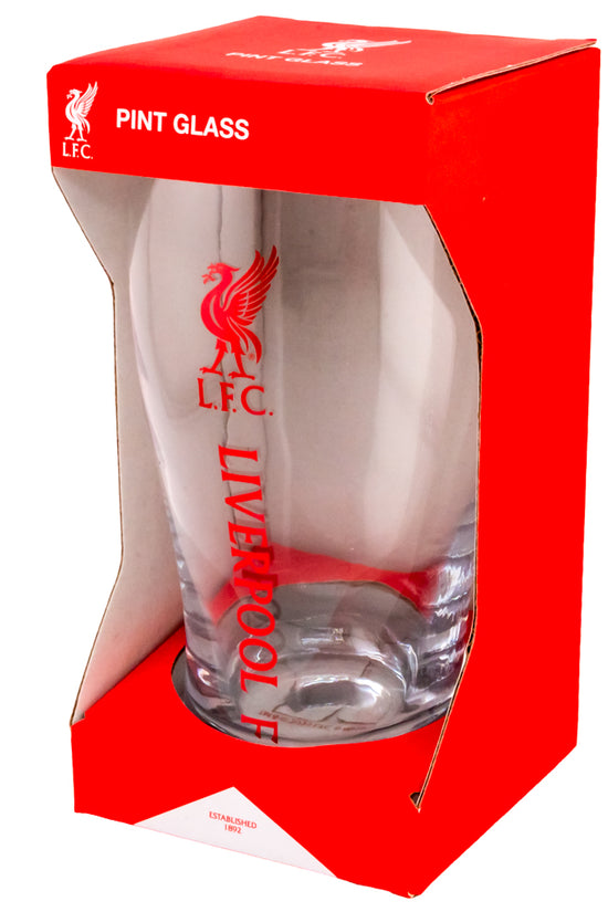164900 Liverpool FC Tulip Pint Glass 2
