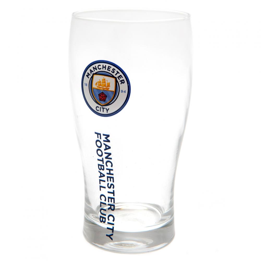 164901 Manchester City FC Tulip Pint Glass 1