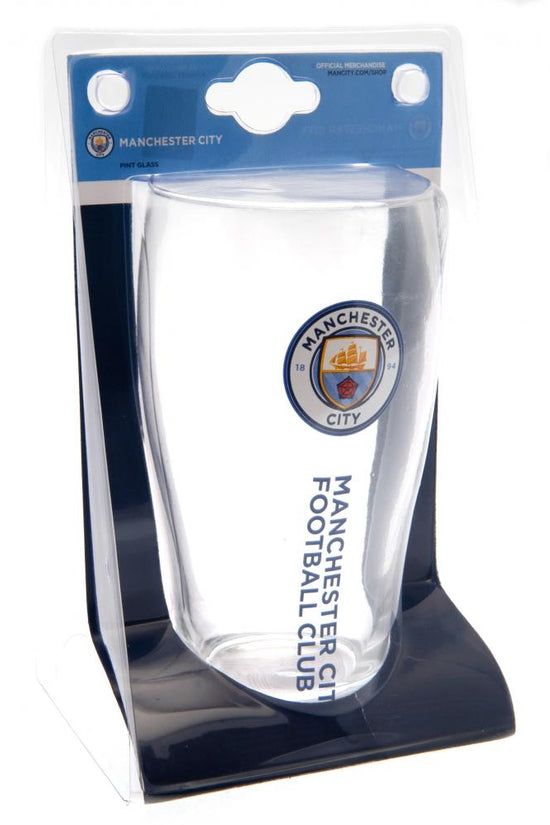 164901 Manchester City FC Tulip Pint Glass 2