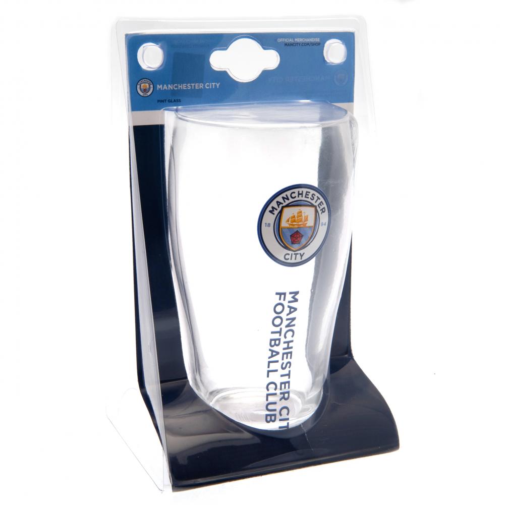 164901 Manchester City FC Tulip Pint Glass 2
