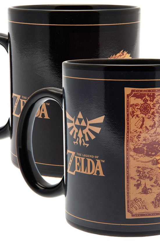 The Legend Of Zelda Heat Changing Mug Map
