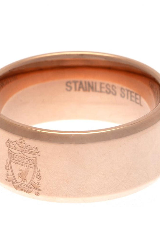 Liverpool FC Rose Gold Plated Ring Large