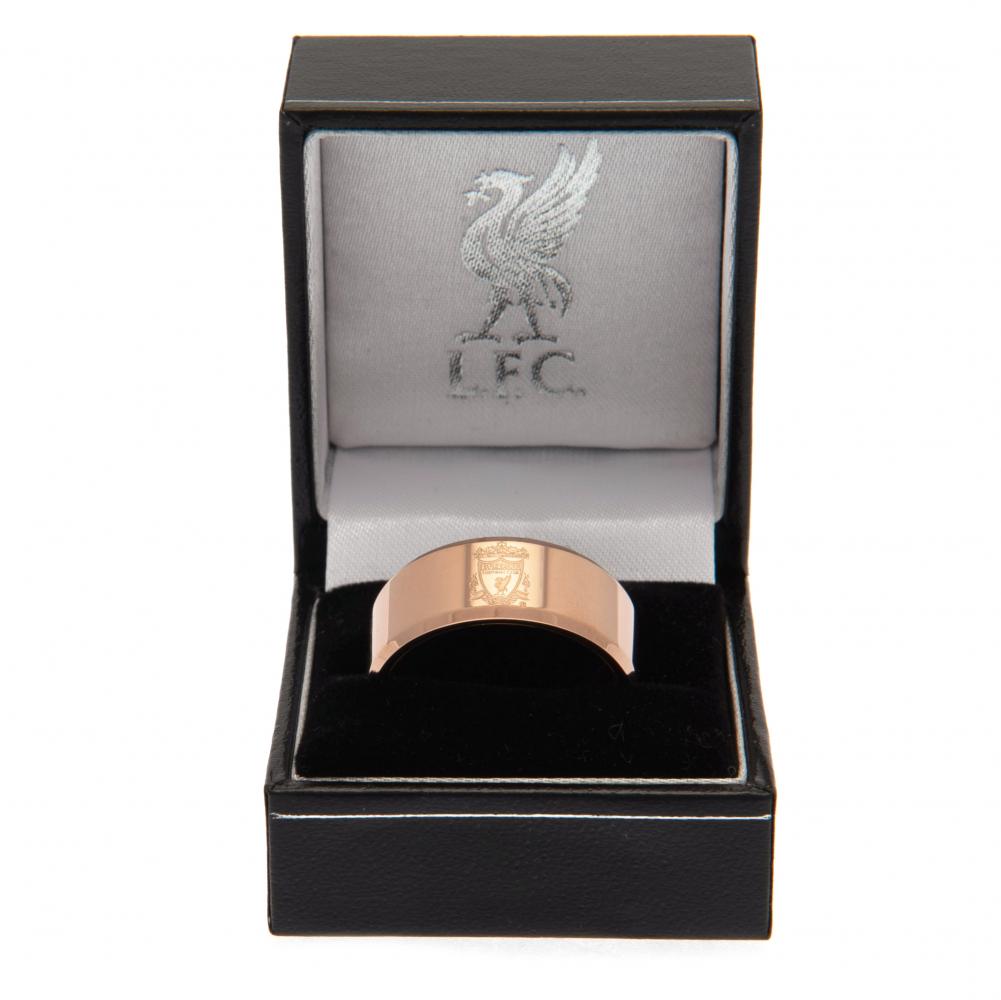 165874 Liverpool FC Rose Gold Plated Ring 2