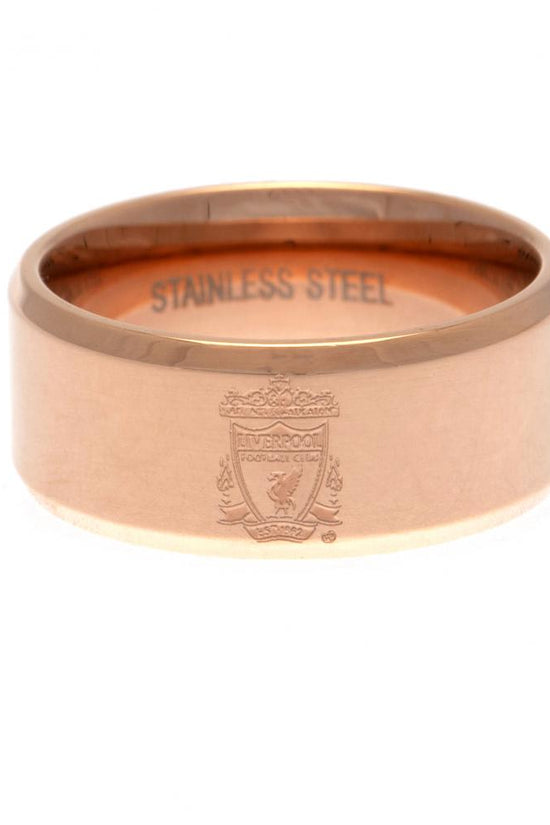Liverpool FC Rose Gold Plated Ring Large