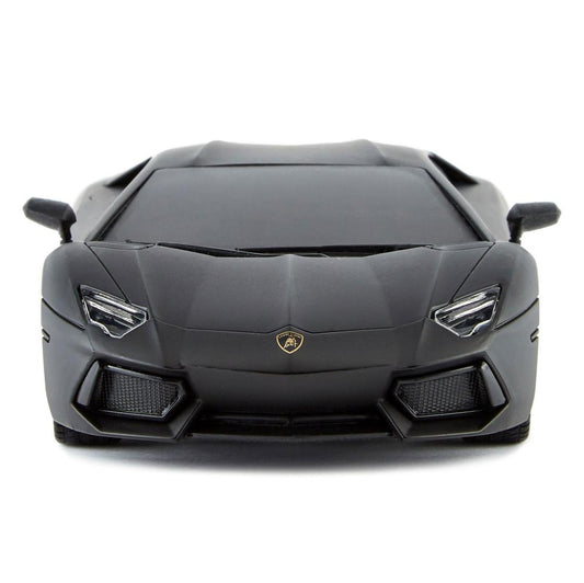 166007 Lamborghini Aventador Radio Controlled Car 1 24 Scale Black 1