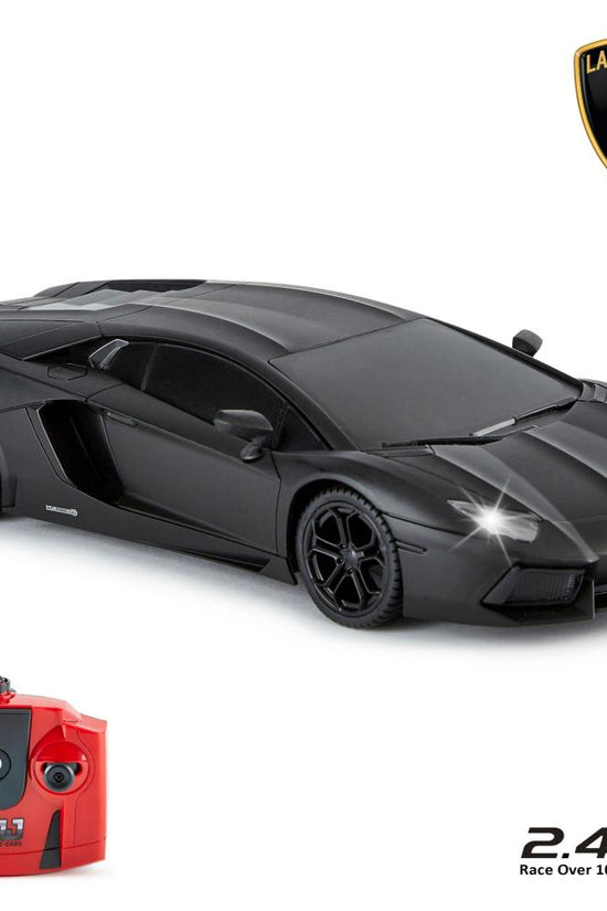 166007 Lamborghini Aventador Radio Controlled Car 1 24 Scale Black