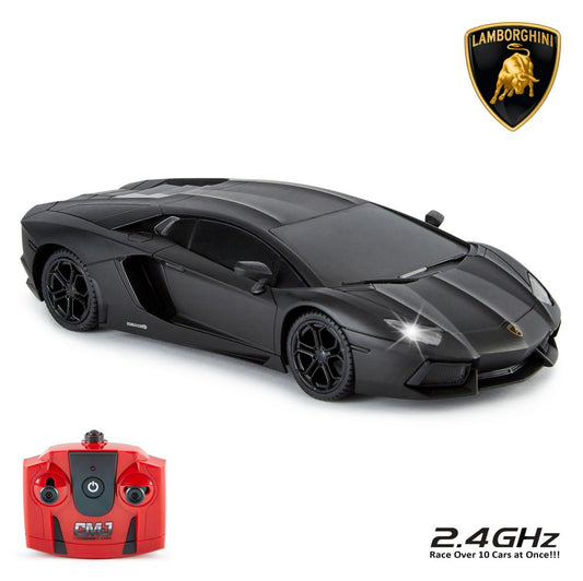 166007 Lamborghini Aventador Radio Controlled Car 1 24 Scale Black