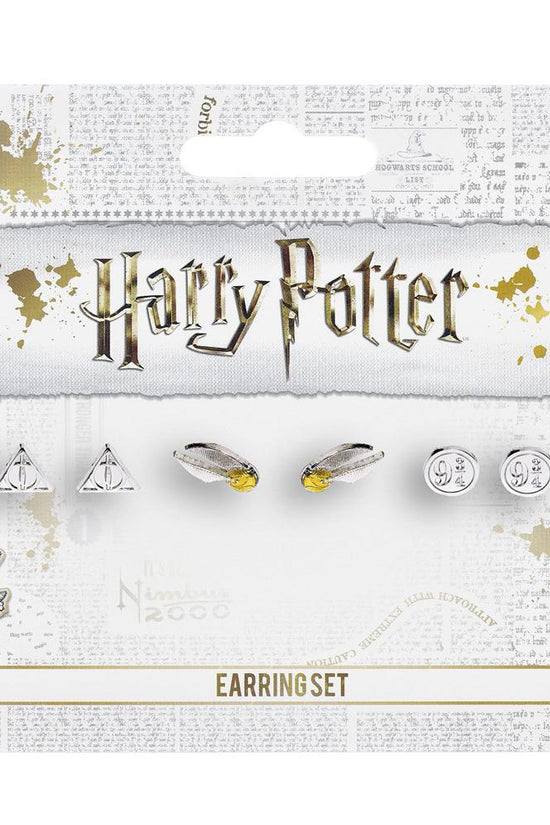 167179 Harry Potter Silver Plated Earring Set 4