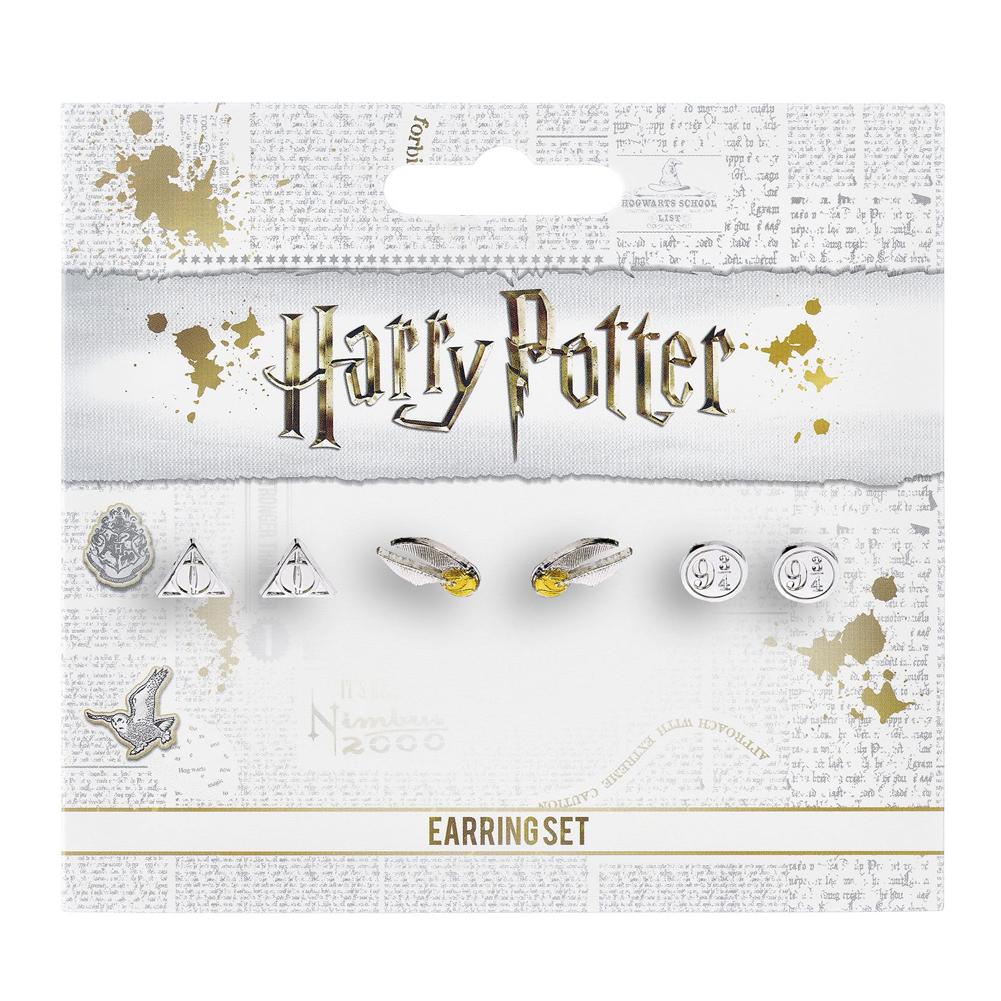 167179 Harry Potter Silver Plated Earring Set 4