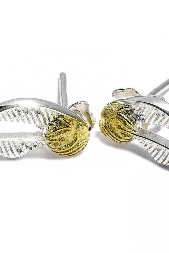 167310 Harry Potter Sterling Silver Earrings Golden Snitch