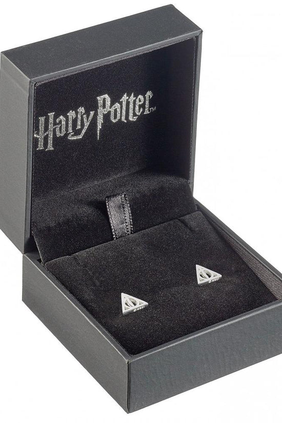 167311 Harry Potter Sterling Silver Earrings Deathly Hallows 1