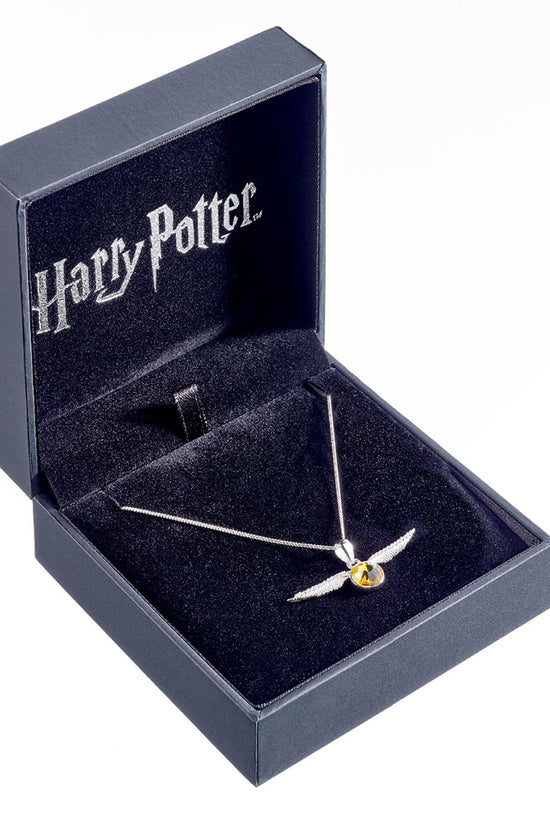 167352 Harry Potter Sterling Silver Crystal Necklace Golden Snitch 3