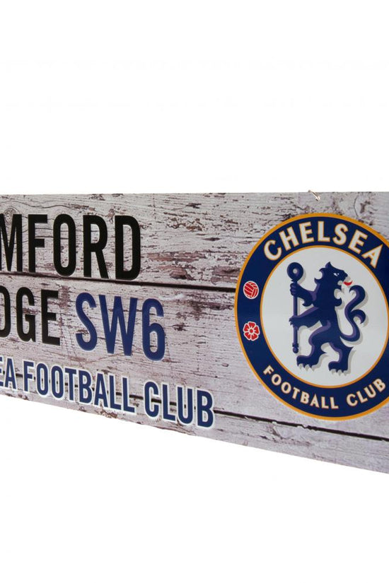Chelsea FC Rustic Garden Sign