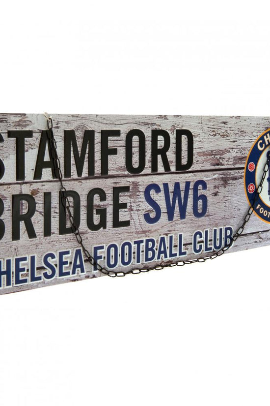 Chelsea FC Rustic Garden Sign
