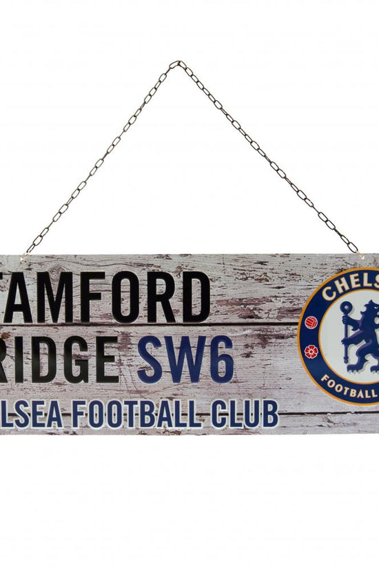 Chelsea FC Rustic Garden Sign