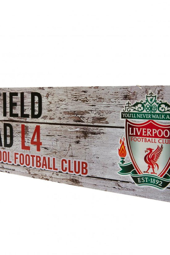 Liverpool FC Rustic Garden Sign