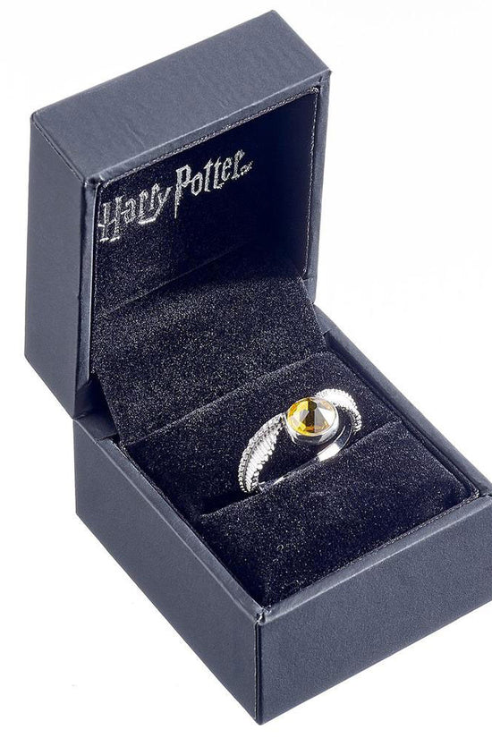 Harry Potter Sterling Silver Crystal Ring Golden Snitch Large