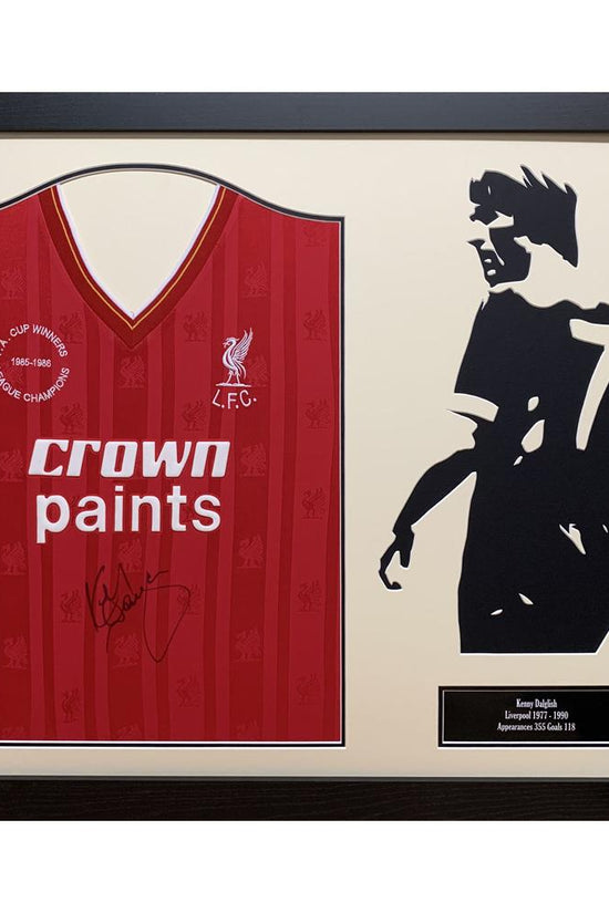 Liverpool FC Dalglish Signed Shirt Silhouette