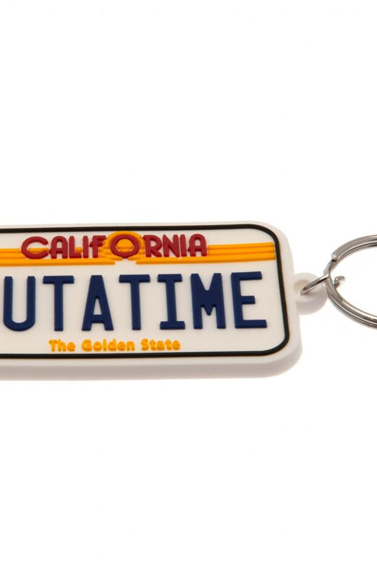173403 Back To The Future PVC Keyring License Plate 1