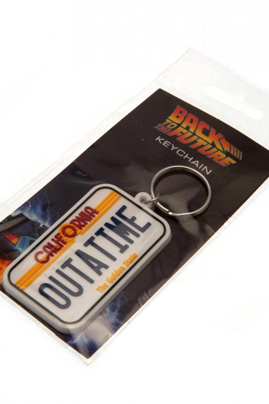 173403 Back To The Future PVC Keyring License Plate 2